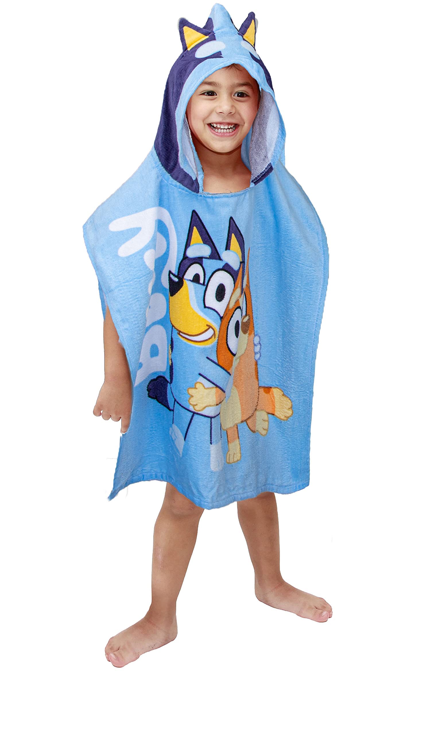 Foto 2 pulgar | Toalla Poncho Con Capucha Jay Franco Bluey Piggyback Cotton - Venta Internacional.