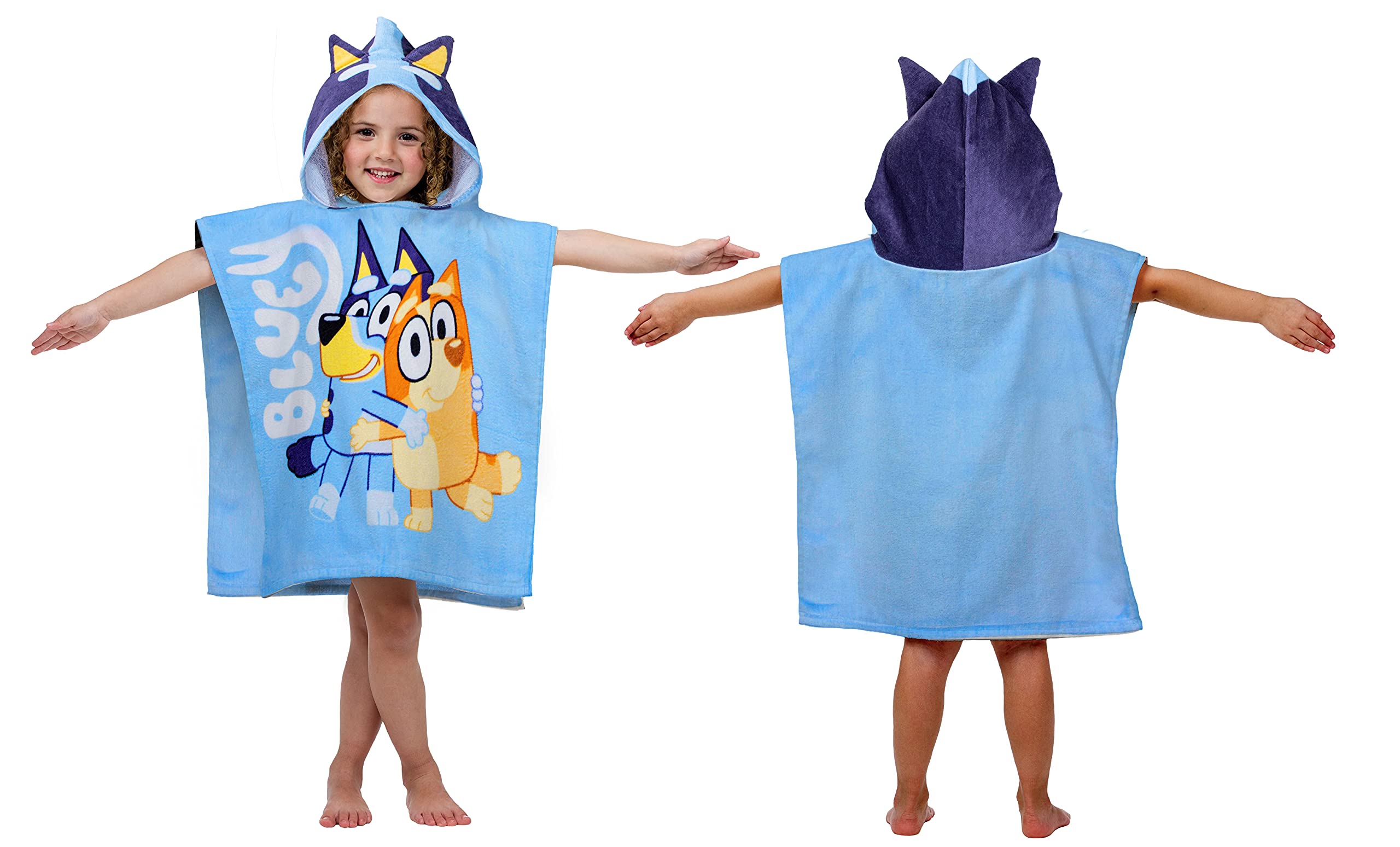 Foto 6 pulgar | Toalla Poncho Con Capucha Jay Franco Bluey Piggyback Cotton - Venta Internacional.