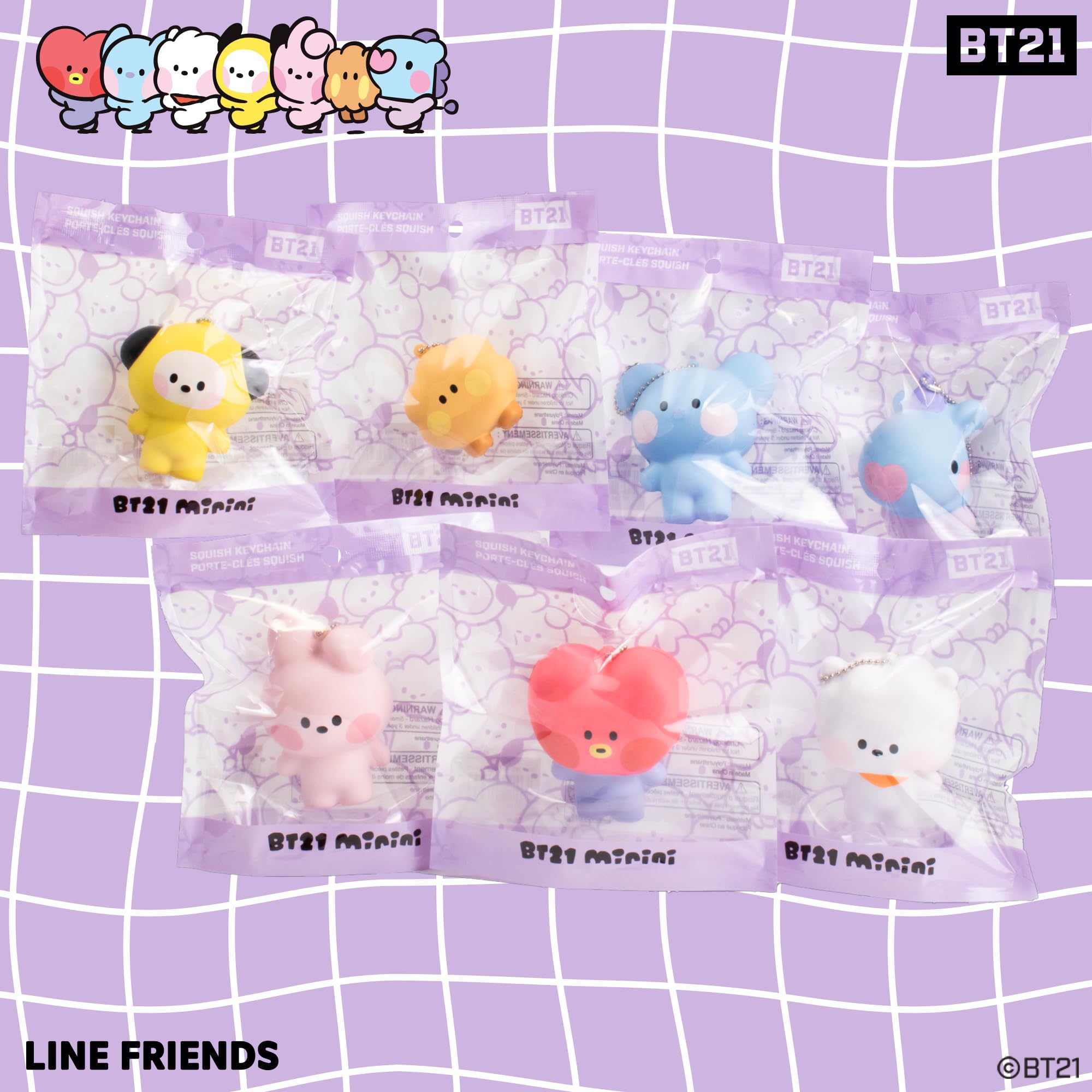 Foto 8 pulgar | Juguete Squishy Hamee Bt21 Minini Cute Squishu Slow Rising - Venta Internacional.