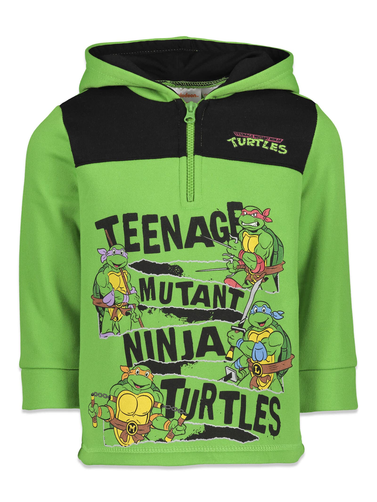 Sudadera Con Capucha Teenage Mutant Ninja Turtles Leonardo Donatello Raphael Green 3t - Venta Internacional.