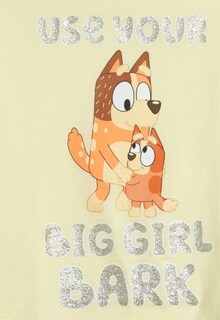 Foto 2 | Camiseta Bluey Bingo Mom Para Niñas Pequeñas, Amarilla, Talla 4 - Venta Internacional.
