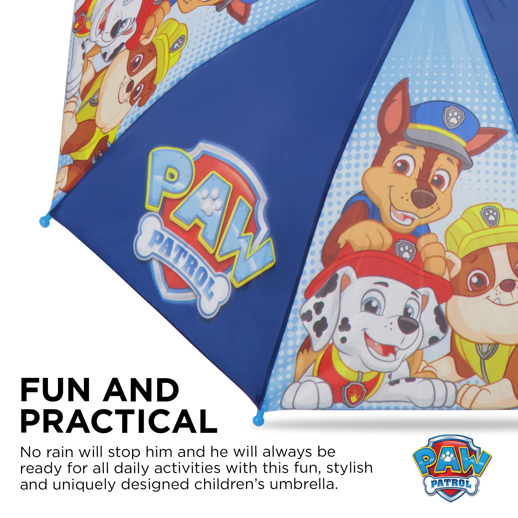 Foto 5 pulgar | Paraguas Nickelodeon Paw Patrol Para Niños De 3 A 6 Años, Color Azul Claro - Venta Internacional.