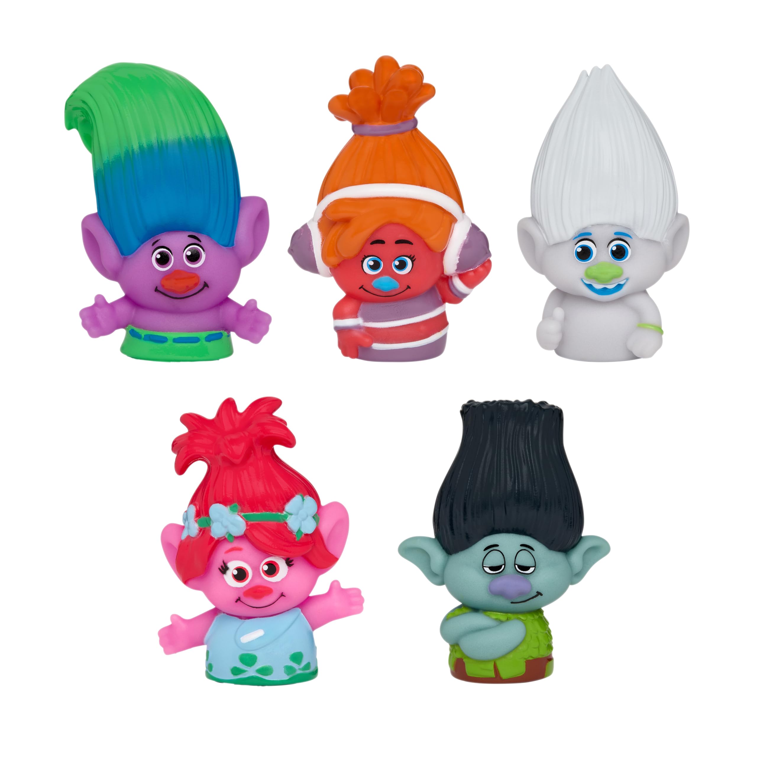 Bath Finger Puppets Nbc Universal Trolls, 10 Unidades - Venta Internacional.