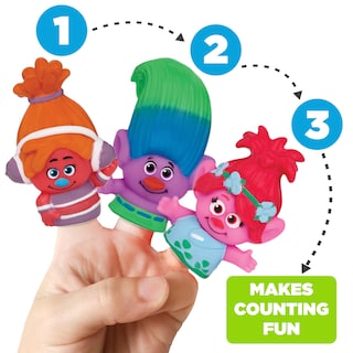 Foto 6 | Bath Finger Puppets Nbc Universal Trolls, 10 Unidades - Venta Internacional.