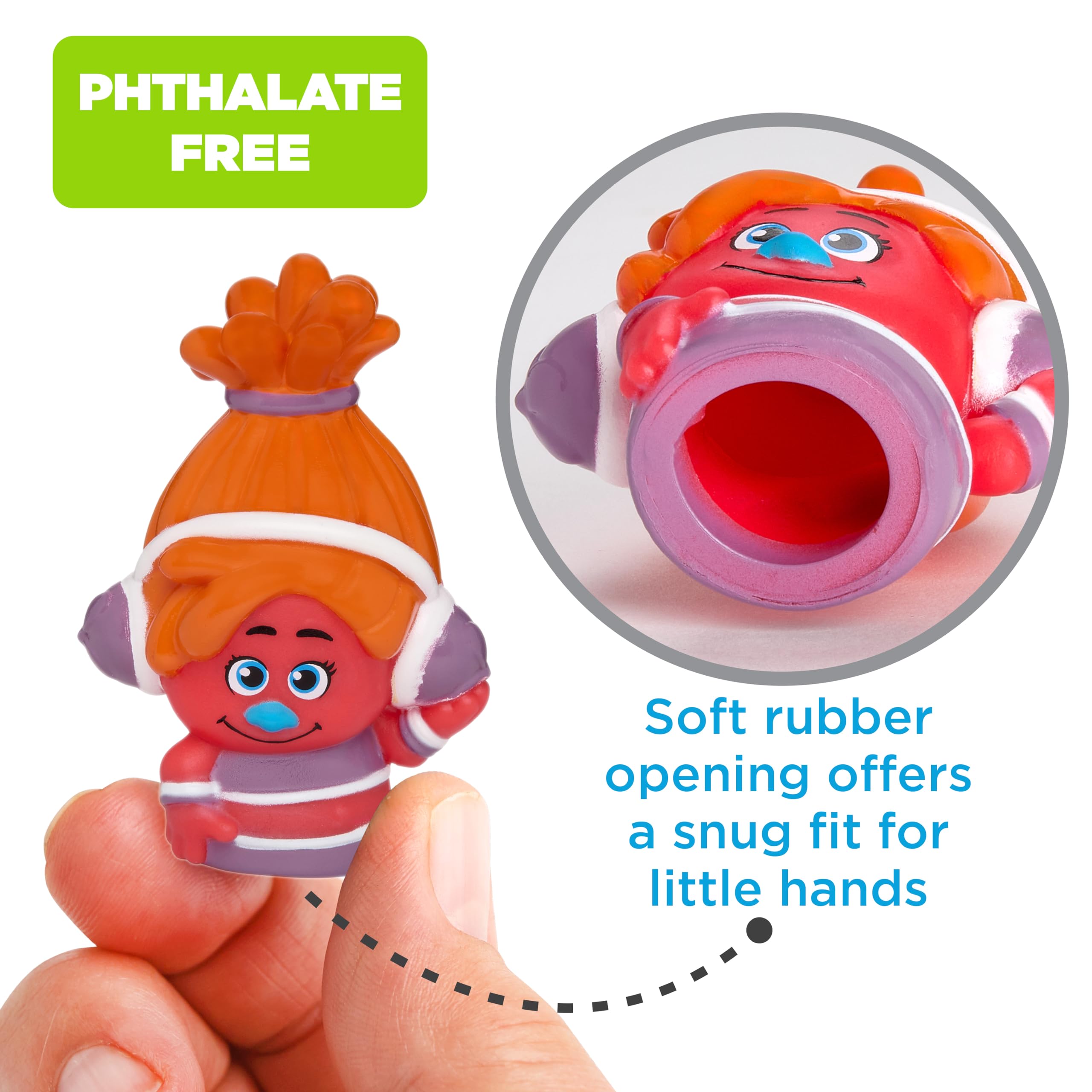 Foto 8 pulgar | Bath Finger Puppets Nbc Universal Trolls, 10 Unidades - Venta Internacional.