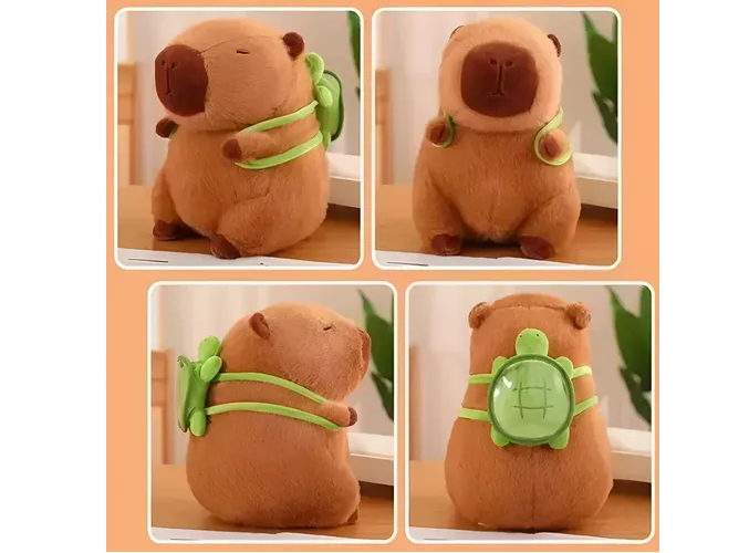 Foto 3 pulgar | Xtellar Peluche Carpincho Marrón Premium De 35cm, Ideal Para Bebés Y Regalo De Celebraciones