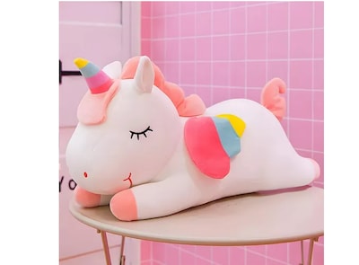Foto 2 | Xtellar Unicornio Pegaso Peluche Arcoiris Premium De 50cm, Almohada Cómoda Y Decorativa.
