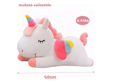Foto 4 | Xtellar Unicornio Pegaso Peluche Arcoiris Premium De 50cm, Almohada Cómoda Y Decorativa.