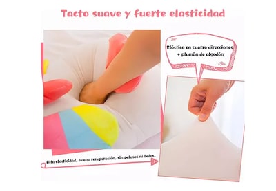 Foto 5 | Xtellar Unicornio Pegaso Peluche Arcoiris Premium De 50cm, Almohada Cómoda Y Decorativa.