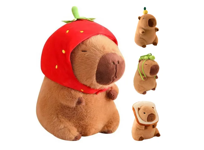 Xtellar Peluche Capibara Kawaii De 35cm, Ideal Para Niños Y Bebés, Regalo Espectacular Y Realista
