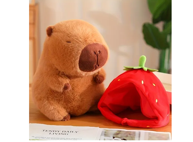 Foto 3 pulgar | Xtellar Peluche Capibara Kawaii De 35cm, Ideal Para Niños Y Bebés, Regalo Espectacular Y Realista