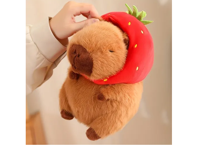 Foto 4 pulgar | Xtellar Peluche Capibara Kawaii De 35cm, Ideal Para Niños Y Bebés, Regalo Espectacular Y Realista