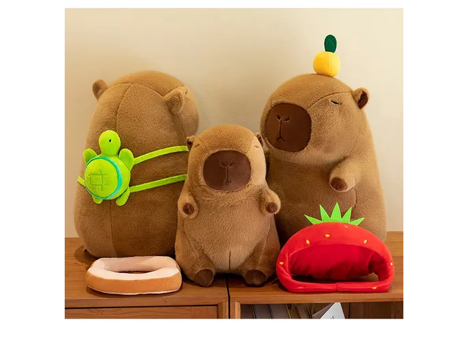 Foto 4 pulgar | Xtellar Peluche Capibara Kawaii De 35cm, Ideal Para Niños Y Bebés, Regalo Espectacular Y Realista