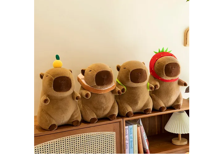 Foto 6 pulgar | Xtellar Peluche Capibara Kawaii De 35cm, Ideal Para Niños Y Bebés, Regalo Espectacular Y Realista