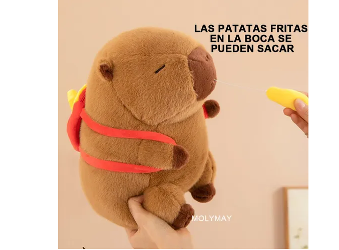 Foto 4 pulgar | Adorable Muñeco De Peluche Capibara Xtellar, Realismo Encantador, 30cm