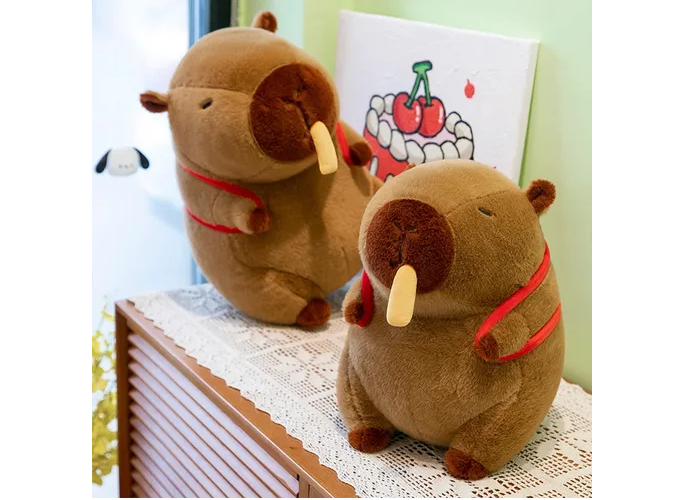 Foto 6 pulgar | Adorable Muñeco De Peluche Capibara Xtellar, Realismo Encantador, 30cm