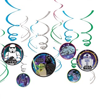 Foto 1 | Decoraciones Colgantes Amscan Swirl Star Wars Galaxy Of Adventures - Venta Internacional.