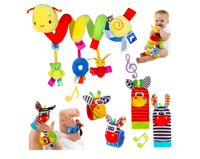 Foto 2 pulgar | Peluche Xtellar Sonaja Juguete Espiral Para Bebe Carriola, Cuna 5pcs
