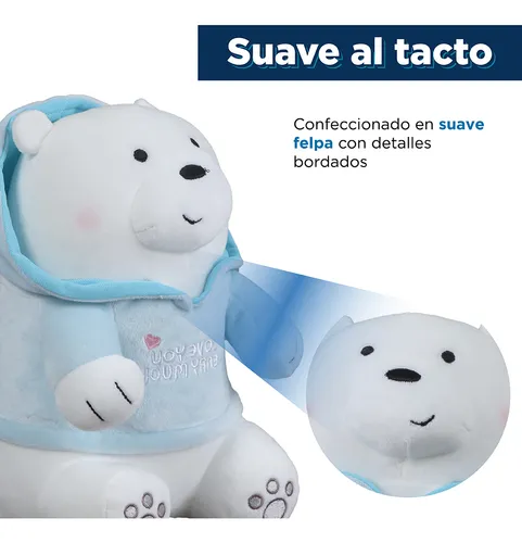 Foto 3 | Oso Polar Xtellar - Peluche Suave, Adorable Y Portátil Con Sudadera Azul