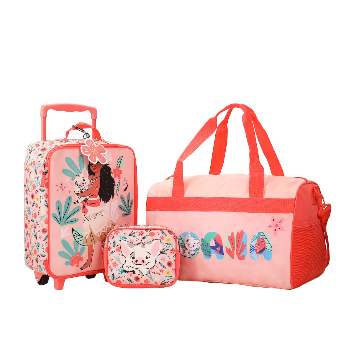 Set De Viaje Bioworld Moana Pua & Moana Tropical Print Youth - Venta Internacional.
