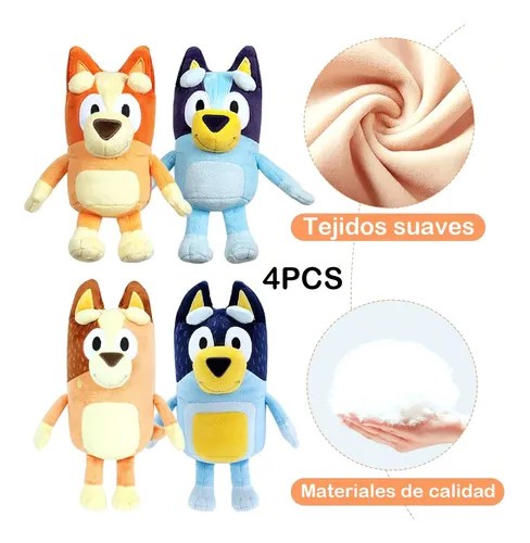 Foto 4 pulgar | Familia Xtellar Bluey En Peluche - Set De 4 Peluches Premium Para Coleccionistas Y Niños