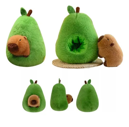 Foto 3 pulgar | Peluche Xtellar Capibara Y Aguacate 35cm Juguete Niños Regalo Mujer