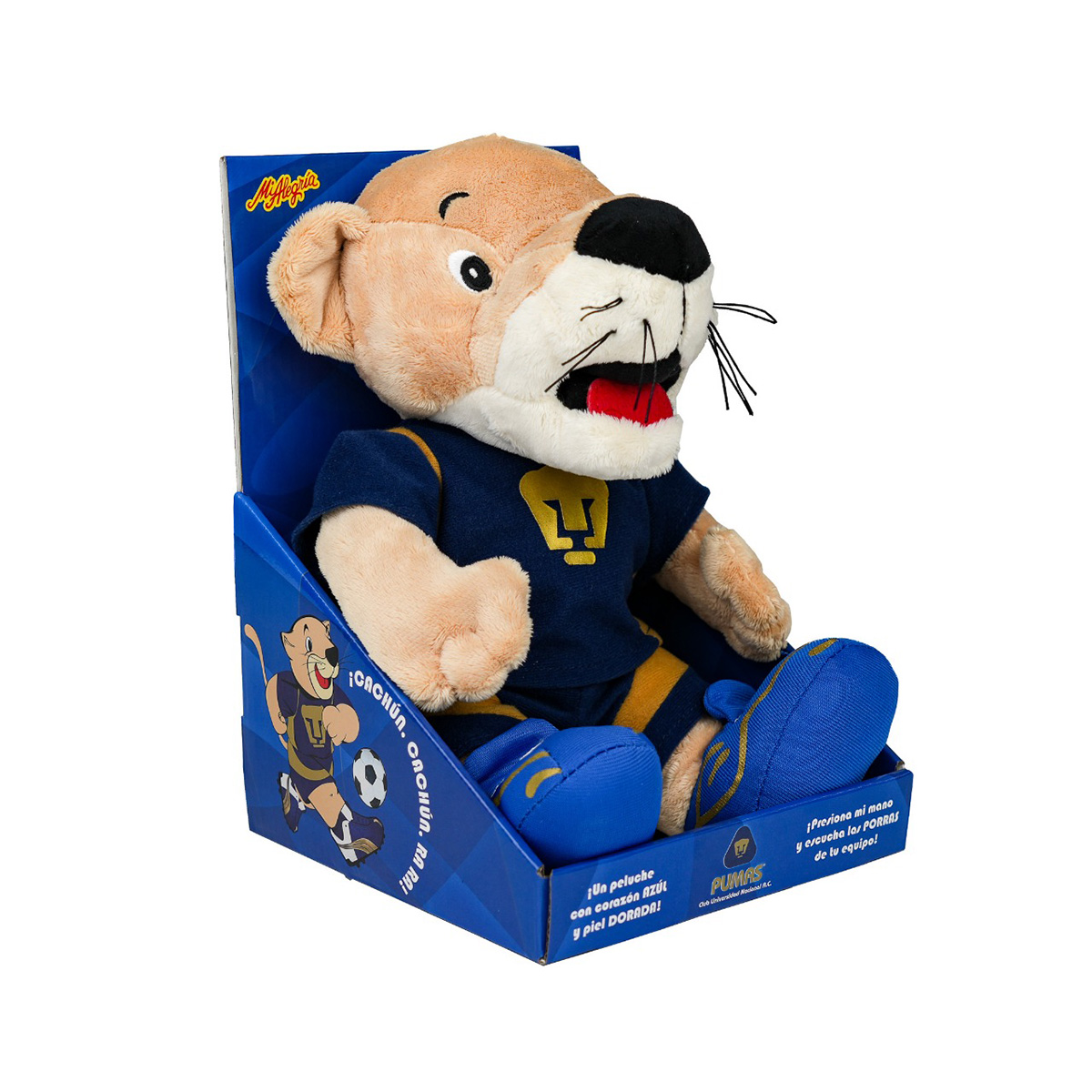 Foto 3 pulgar | Peluche Grande Mascota De Futbol Pumas Con Sonido Mi Alegría