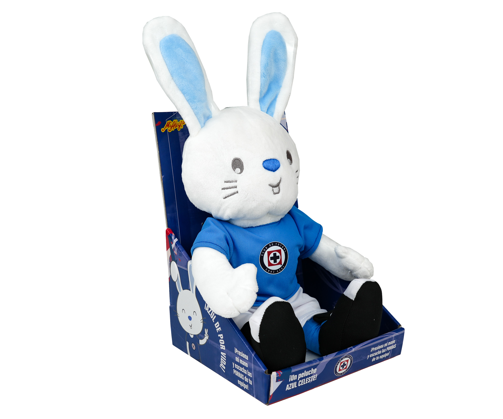 Foto 3 pulgar | Peluche Mascota De Futbol Cruz Azul Con Sonido Mi Alegría