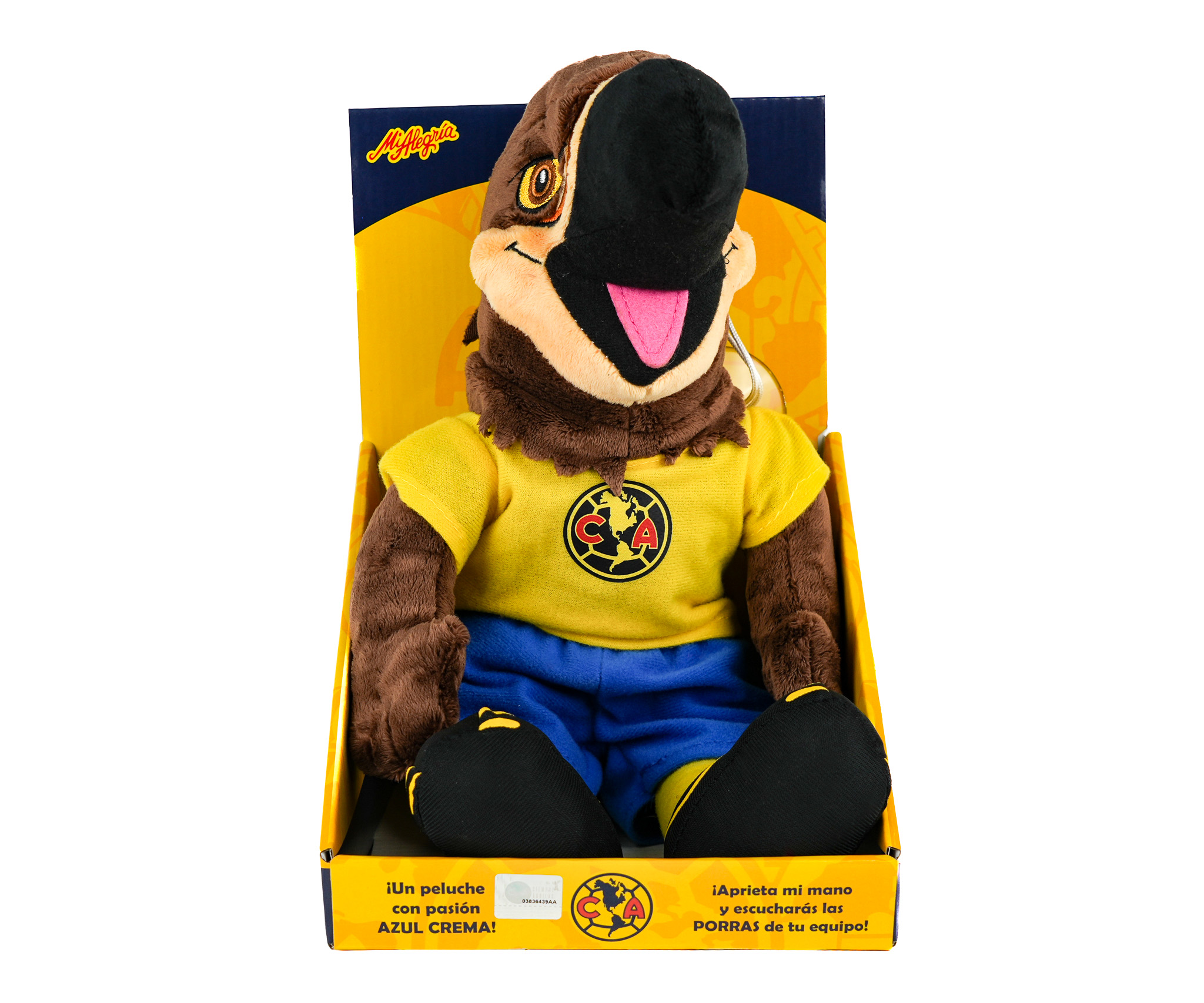 Foto 3 pulgar | Peluche Grande Mascota De Futbol Águila Con Sonido Mi Alegría
