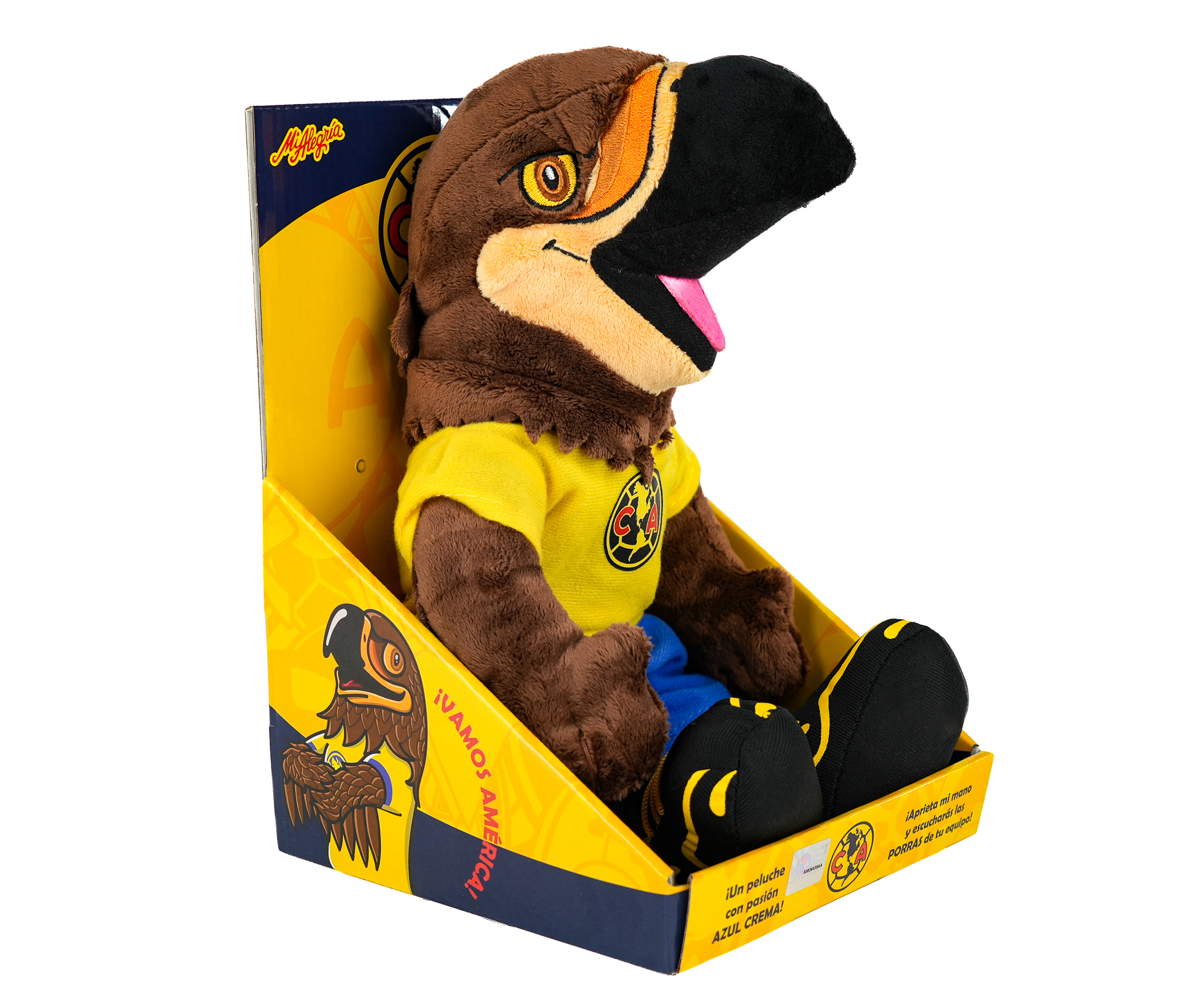 Foto 4 pulgar | Peluche Grande Mascota De Futbol Águila Con Sonido Mi Alegría