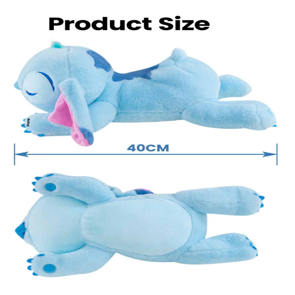 Foto 3 pulgar | Stitch Peluche Almohada 40cm Belug, Azul Cielo