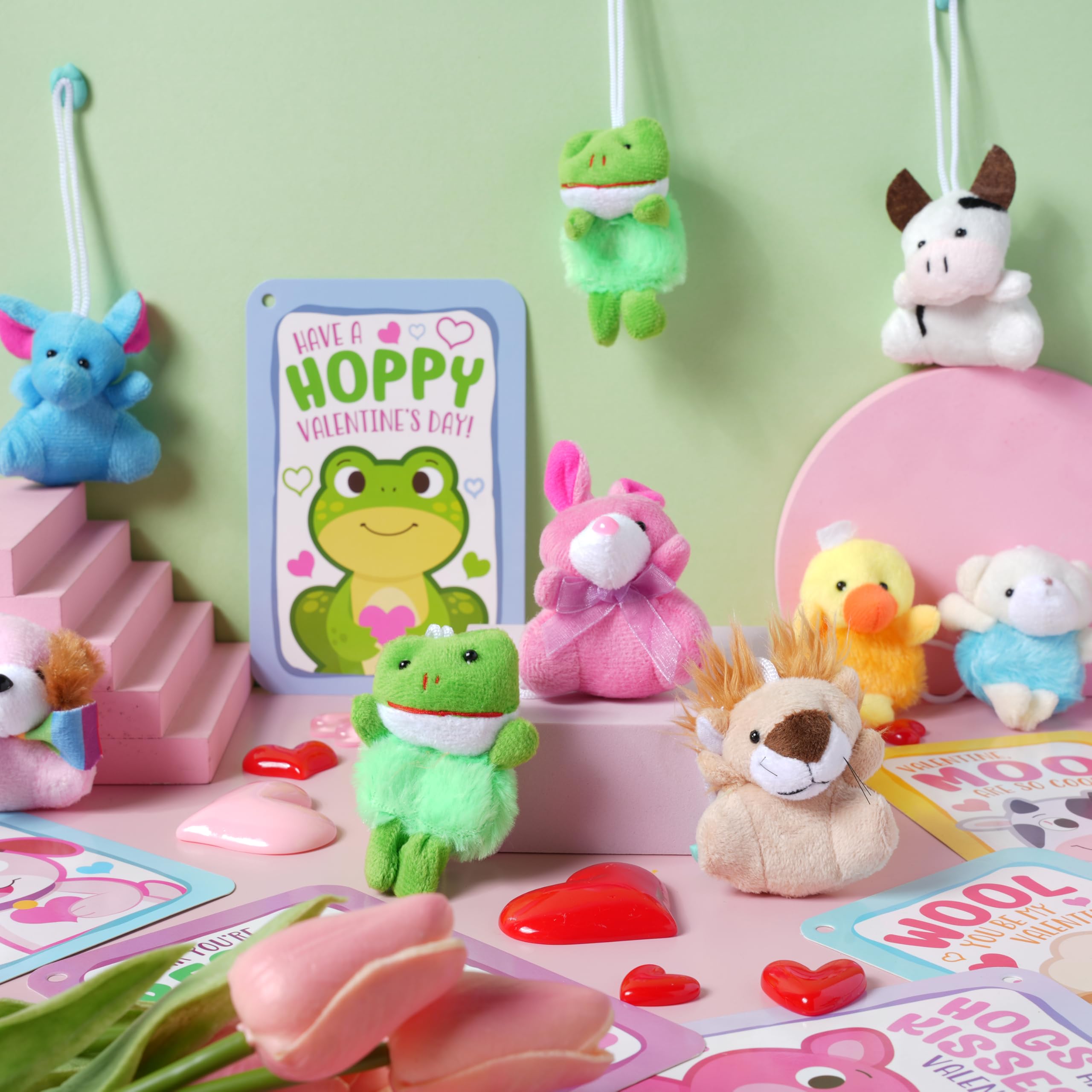 Foto 3 pulgar | Minijuguetes De Peluche Joyin Para El Día De San Valentín Con Tarjetas De Regalo, 28 Unidades - Venta Internacional.