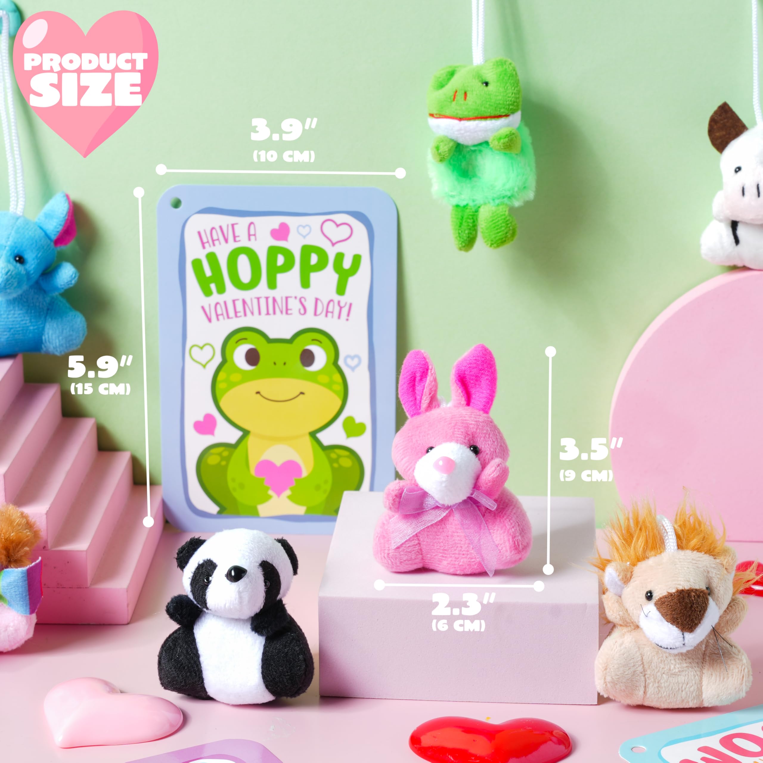 Foto 7 pulgar | Minijuguetes De Peluche Joyin Para El Día De San Valentín Con Tarjetas De Regalo, 28 Unidades - Venta Internacional.