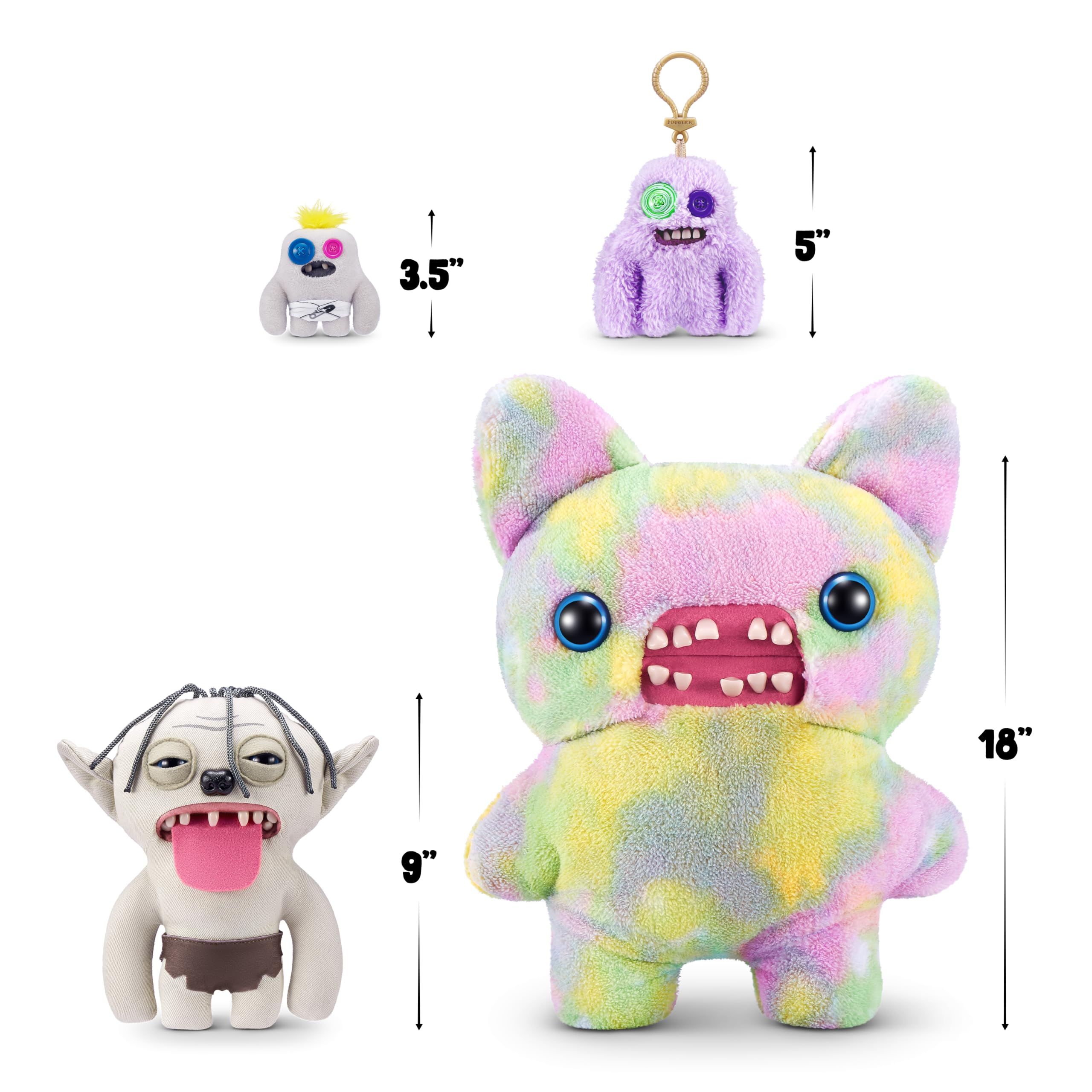 Foto 3 | Peluche Fuggler El Señor De Los Anillos Sméagol De Zuru, 23 Cm - Venta Internacional.