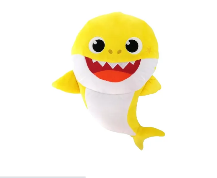 Peluche Baby Shark 30 cm con Sonido y Luz