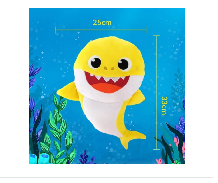 Foto 3 pulgar | Peluche Baby Shark 30 cm con Sonido y Luz