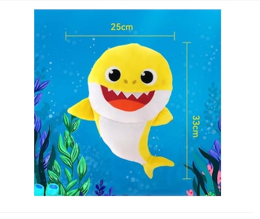 Foto 2 | Peluche Baby Shark 30 cm con Sonido y Luz