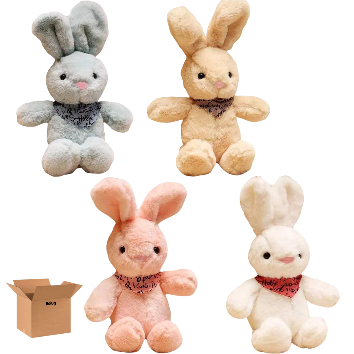 4pc Peluche De Rabbit Belug 30cm
