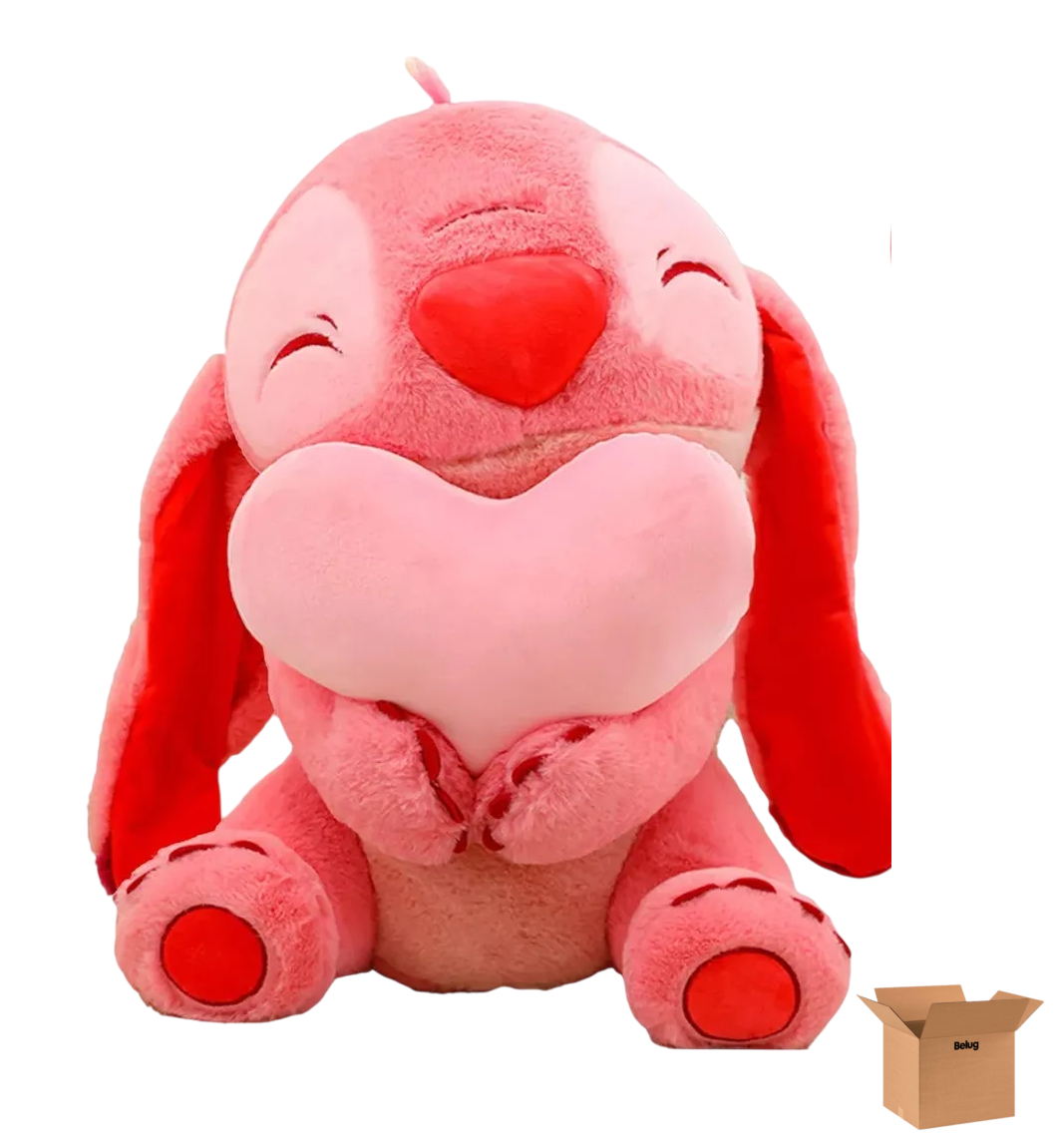 Stitch Muñeco Belug Peluche 45cm Rosa