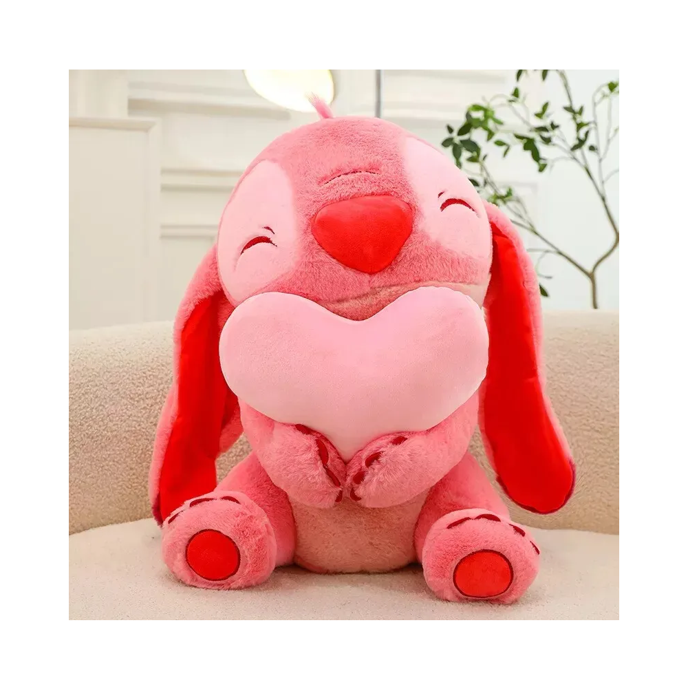 Foto 4 pulgar | Stitch Muñeco Belug Peluche 45cm Rosa