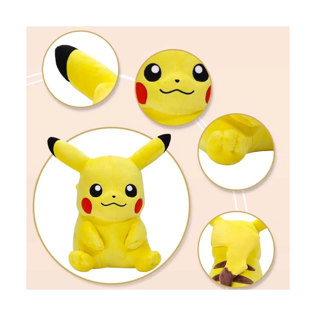 Foto 5 pulgar | Peluche Pokémon Pikachu Lab.g Amarillo