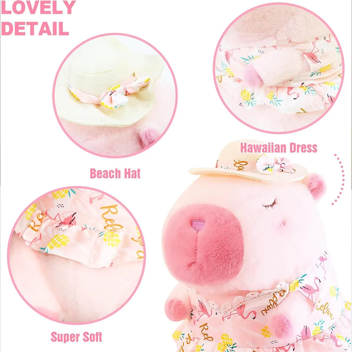 Foto 4 | Capibara Peluche Lab.g Rosa Vestido
