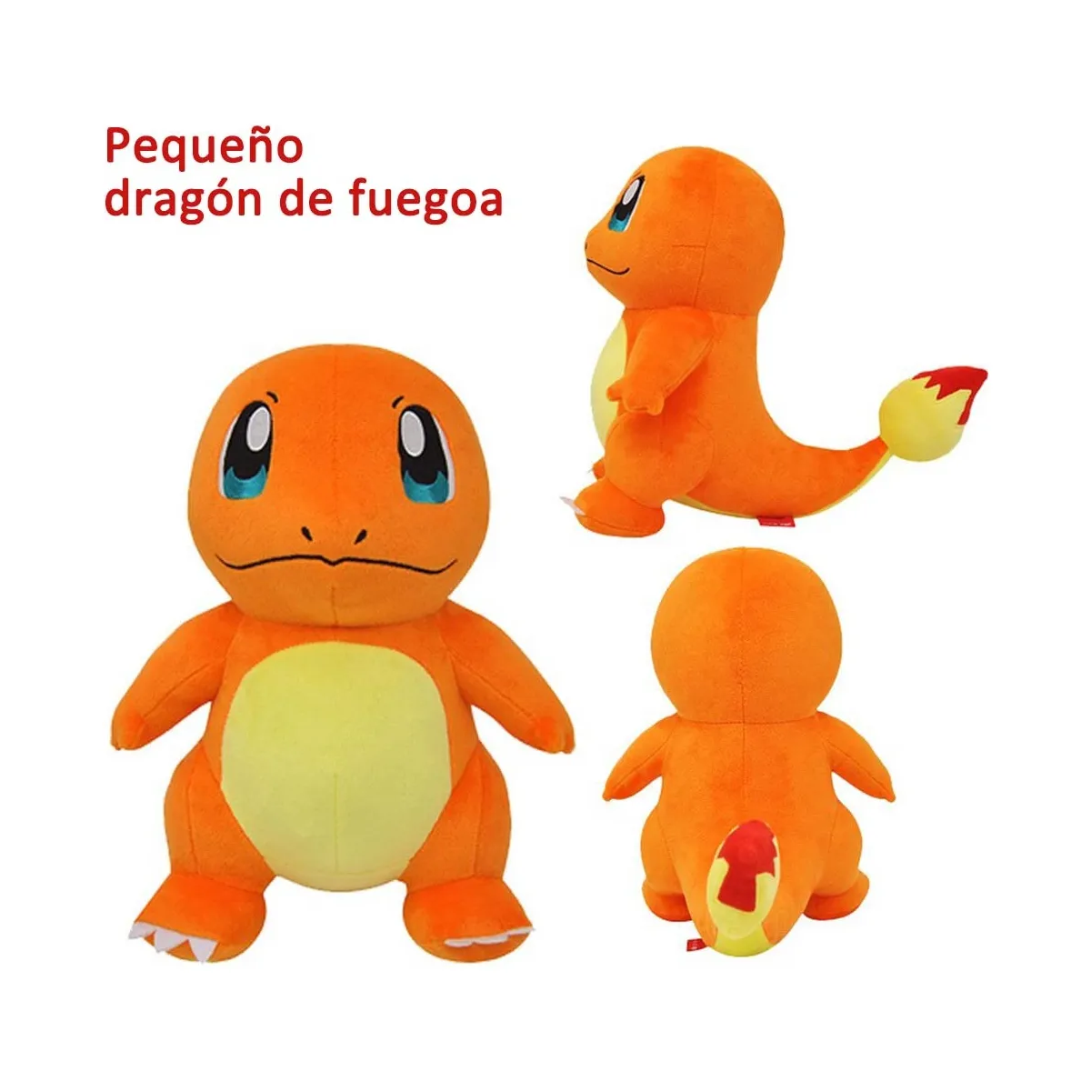 Foto 4 pulgar | Peluche Dragón De Fuego Lab.g Naranja