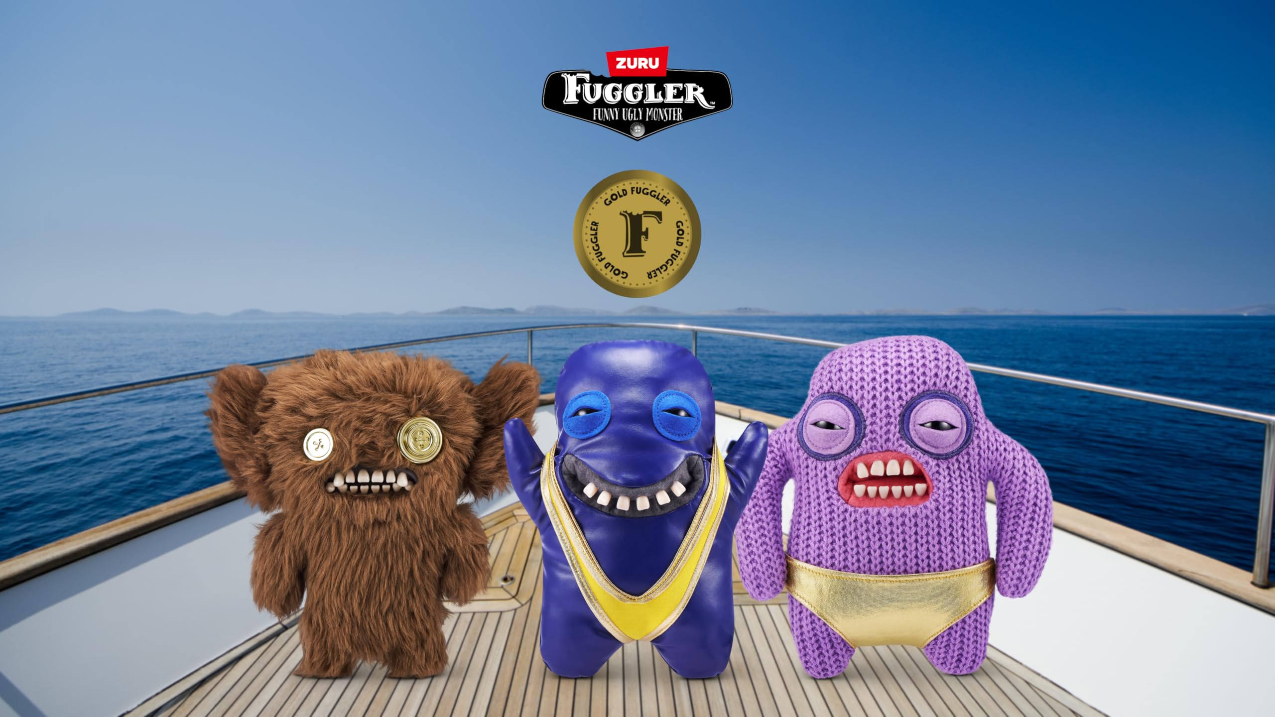 Foto 7 | Juguete De Peluche Fuggler Gold Fuggs De Zuru Funny Ugly Monster De 9 Pulgadas - Venta Internacional.