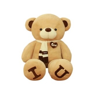 Foto 1 | Grande Oso Peluche Gigante Con Bufanda 1metro Lab.g Marrón