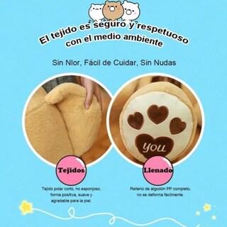 Foto 4 | Grande Oso Peluche Gigante Con Bufanda 1metro Lab.g Marrón