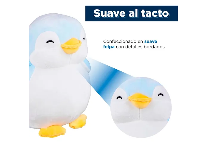 Foto 4 pulgar | Xtellar Peluche Sofisticado De Pingüino Azul, Perfección De Miniso