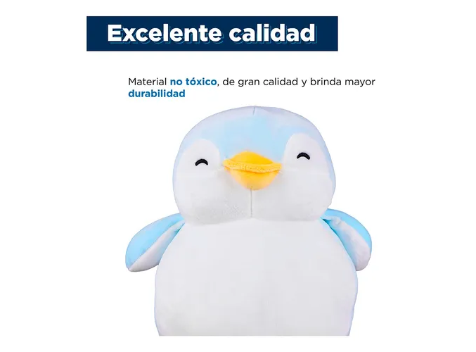 Foto 5 pulgar | Xtellar Peluche Sofisticado De Pingüino Azul, Perfección De Miniso