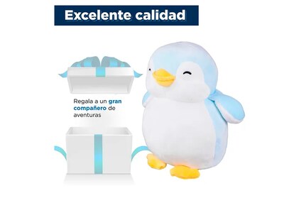 Foto 5 | Xtellar Peluche Sofisticado De Pingüino Azul, Perfección De Miniso