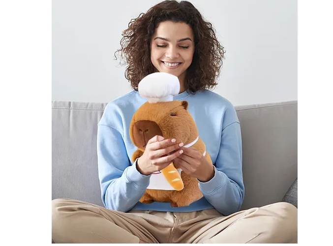 Foto 4 pulgar | Xtellar Capybara Pibala Chef  Suave Peluche De Lujo De 35 Cm
